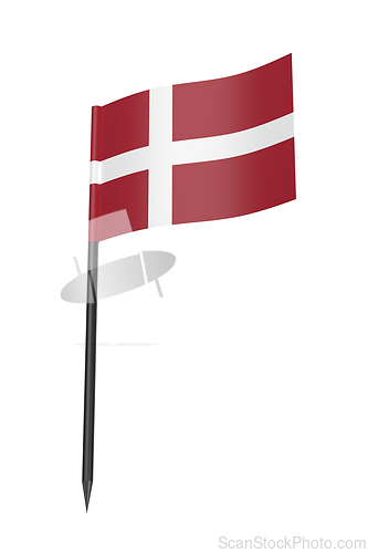 Image of Danish flag toothpick