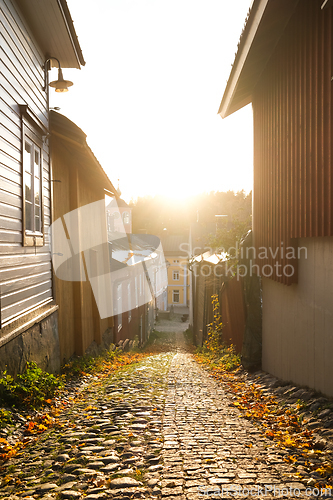 Image of Small Alley in Porvoo Finland