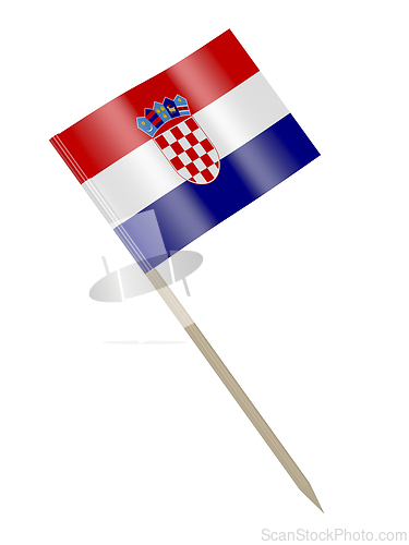 Image of Croatian flag toothpick