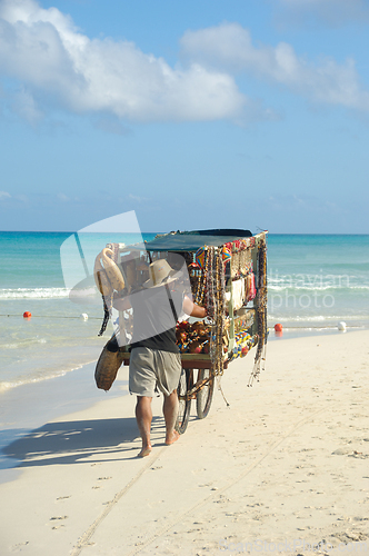 Image of beach vendor Varadero Cuba