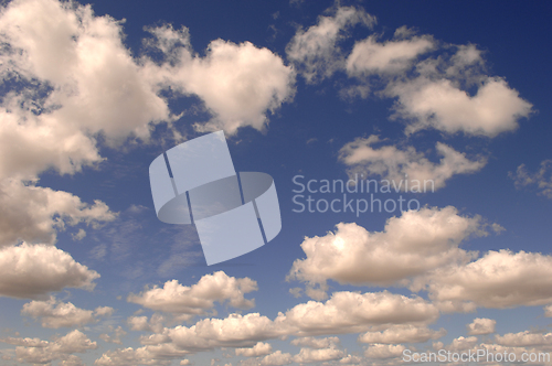 Image of White clouds and blue sky