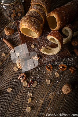Image of Still life of traditional chimney cake