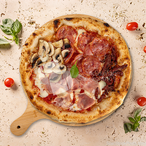 Image of Delicious four seasons pizza