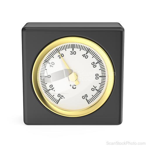 Image of Front view of indoor thermometer