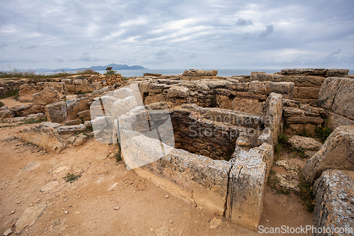 Image of Necropolis de Son Real, Can Picafort, Balearic Islands Mallorca Spain.