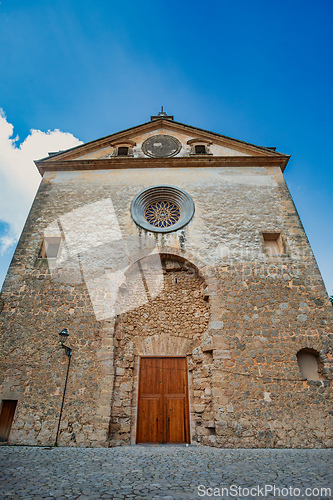 Image of Parish Church of Sant Bartomeu in Valldemossa, Mallorca, Balearic Islands, Spain