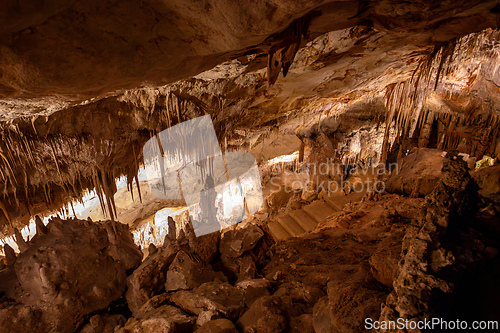 Image of Dragon cave, Coves del Drach, (Cuevas del Drach). Porto Cristo. Balearic Islands Mallorca Spain.