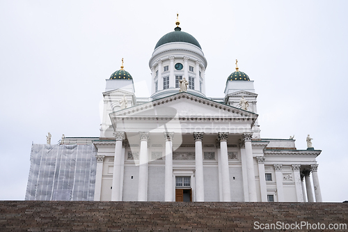 Image of The front of the Helsinki Cathedral