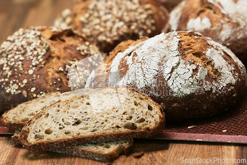 Image of Different kind of white breads