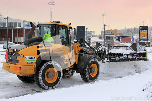 Image of Snow Removal with Volvo Wheel Loader 