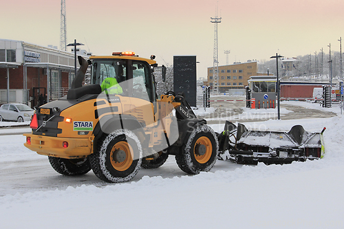 Image of Snow Removal Equipment at Work in Winter
