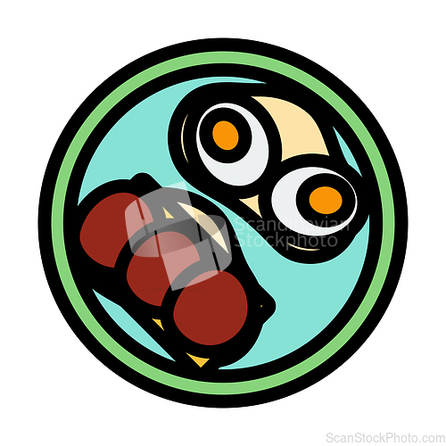 Image of Icon Of Omlet And Sandwich