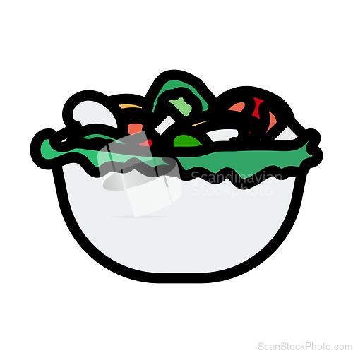 Image of Icon Of Salad In Plate
