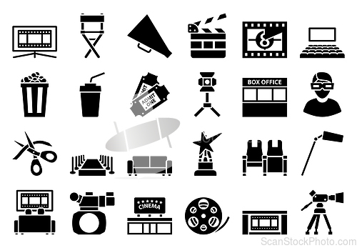 Image of Cinema Icon Set