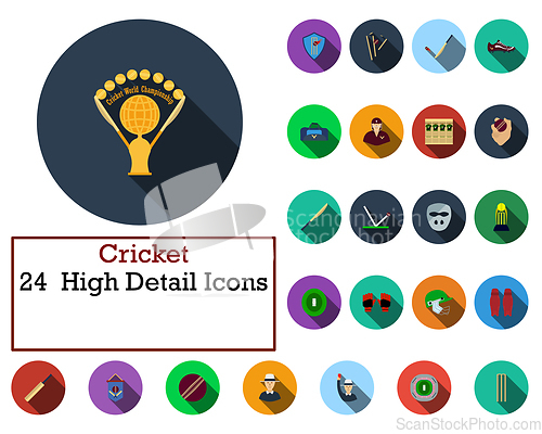 Image of Cricket Icon Set