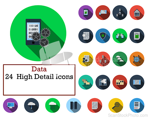 Image of Data Icon Set