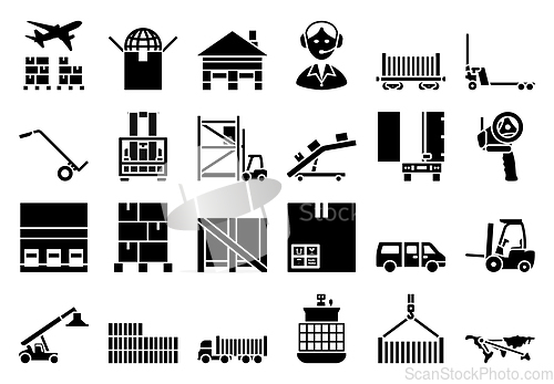 Image of Logistics Icon Set