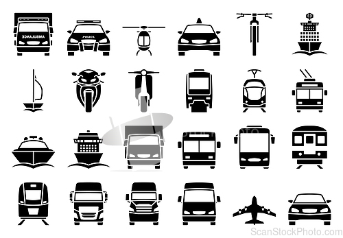 Image of Transport Icon Set