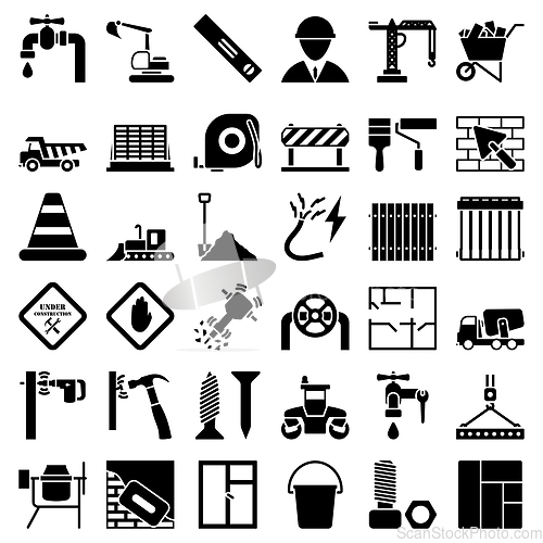 Image of Construction Icon Set