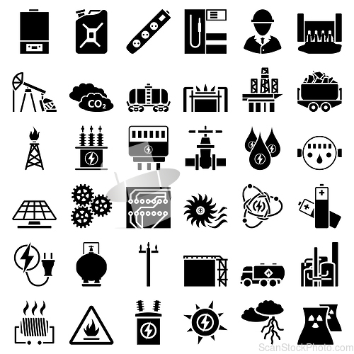 Image of Energy Icon Set