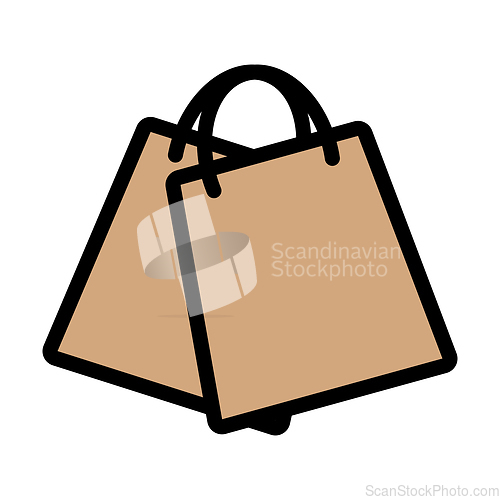 Image of Two Shopping Bags Icon