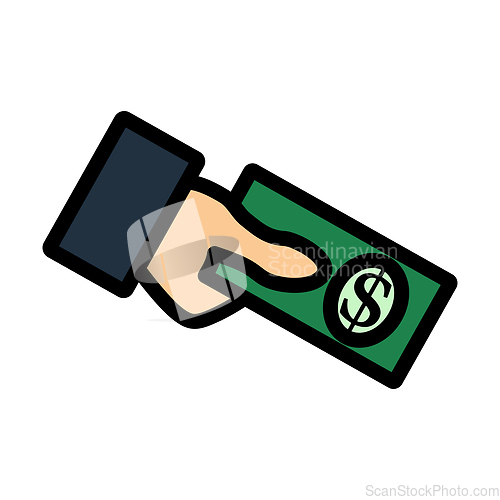 Image of Hand Holding Money Icon