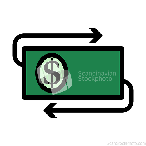 Image of Cash Back Dollar Banknote Icon