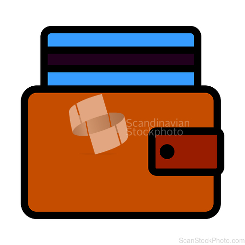 Image of Credit Card Get Out From Purse Icon