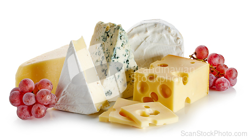 Image of composition of different cheeses