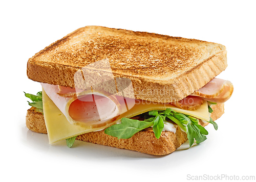 Image of ham and cheese toast