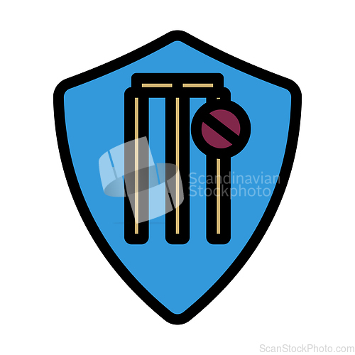 Image of Cricket Shield Emblem Icon