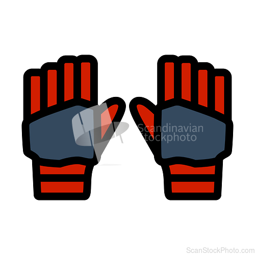 Image of Pair Of Cricket Gloves Icon