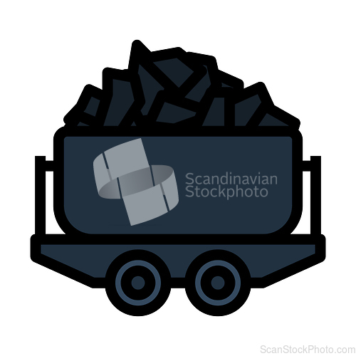 Image of Mine Coal Trolley Icon