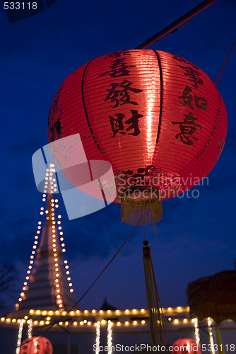 Image of Chinese lamp in Bangkok