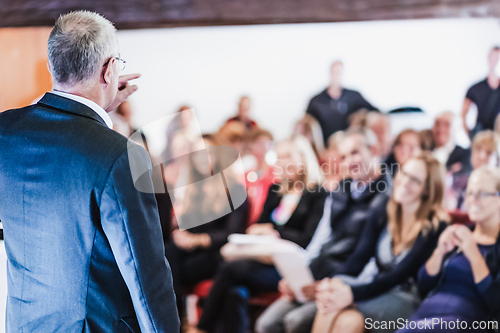Image of Businessman making a business presentation.