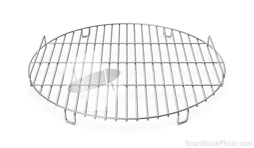 Image of Round stainless steel grill grate for a barbecue