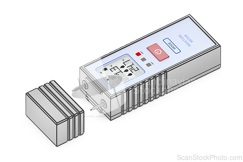 Image of Sketch of a digital moisture meter