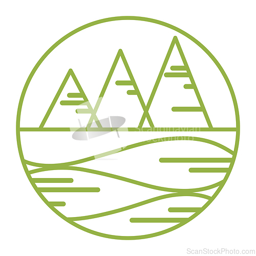 Image of Abstract image of forest near the river
