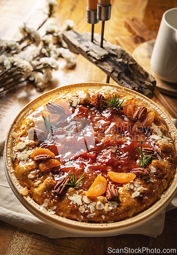 Image of Delicious apricot and pecan tart
