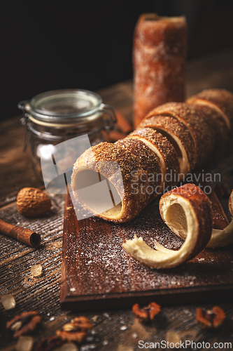 Image of Traditional Hungarian chimney cake