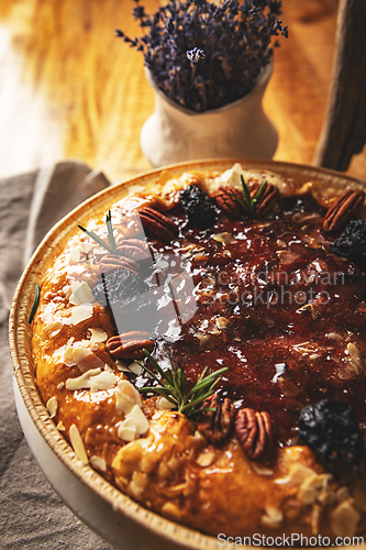 Image of Delicious fig and rosemary tart