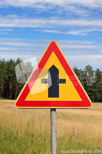 Image of Finnish Priority Crossroads Sign