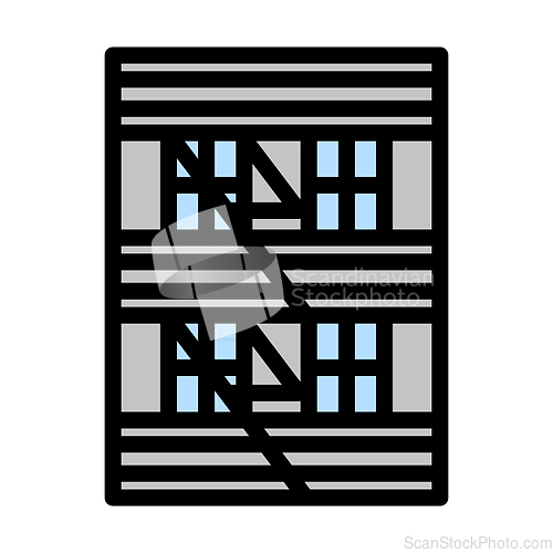 Image of Emergency Fire Ladder Icon