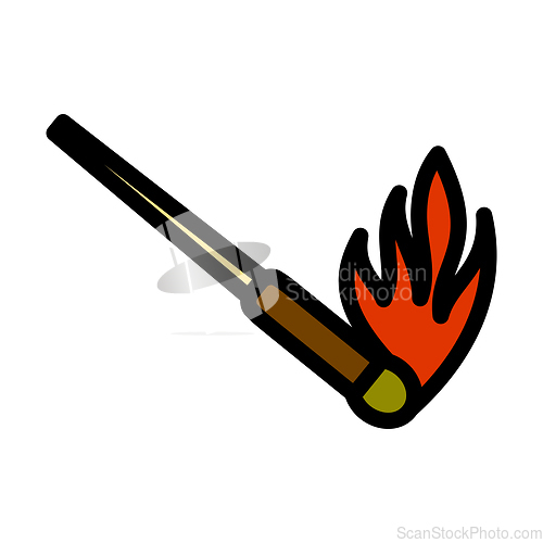 Image of Burning Matchstik Icon