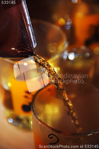 Image of Pouring mulled wine