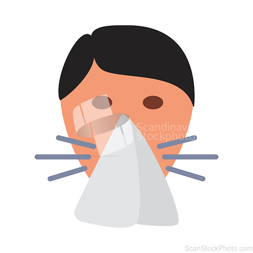 Image of Sneezing Nose Icon