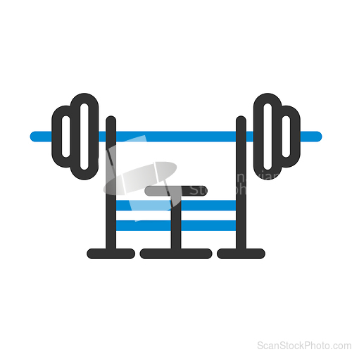 Image of Icon Of Bench With Barbell