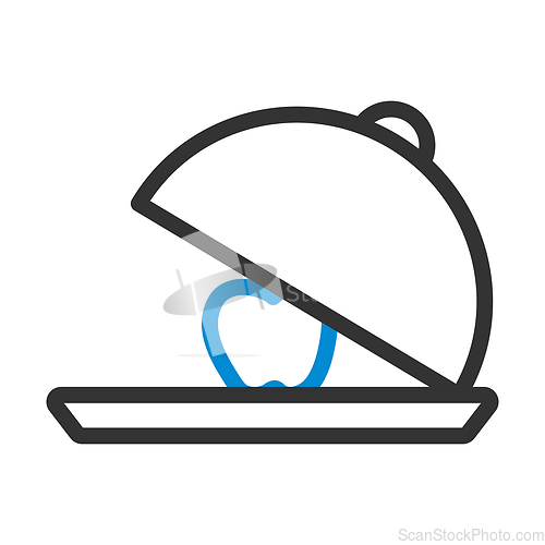 Image of Icon Of Apple Inside Cloche