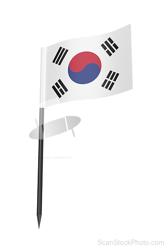 Image of South Korean flag toothpick