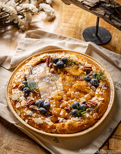 Image of Delicious apple pie decorated
